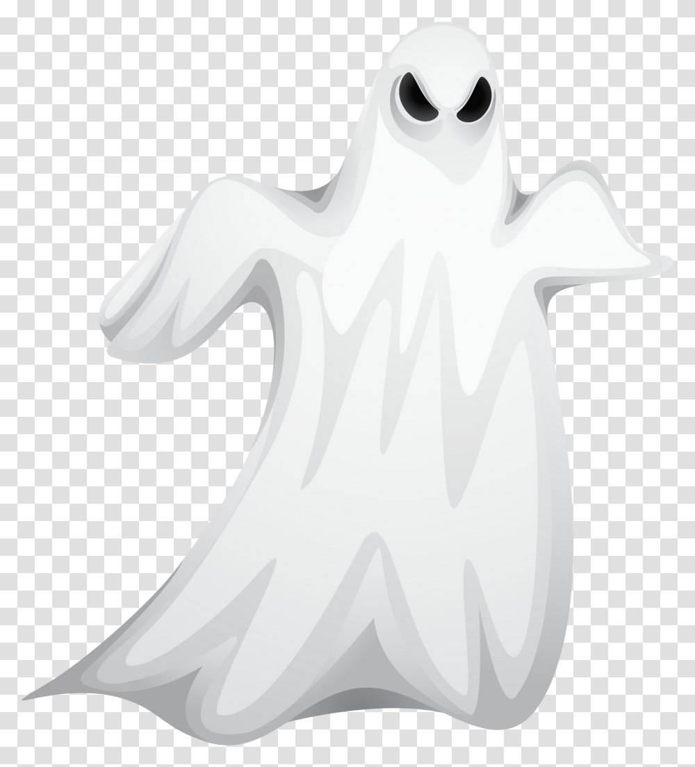 Free Spooky Ghost Download Clip Art Halloween Scary Ghost, Animal, Figurine, Mammal, Bird Transparent Png