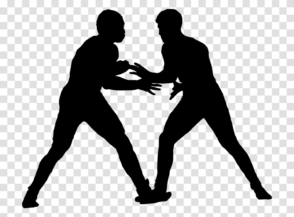 Free Sport Wrestling Silhouette Images Wrestling Silhouette, Person, People, Kicking, Duel Transparent Png