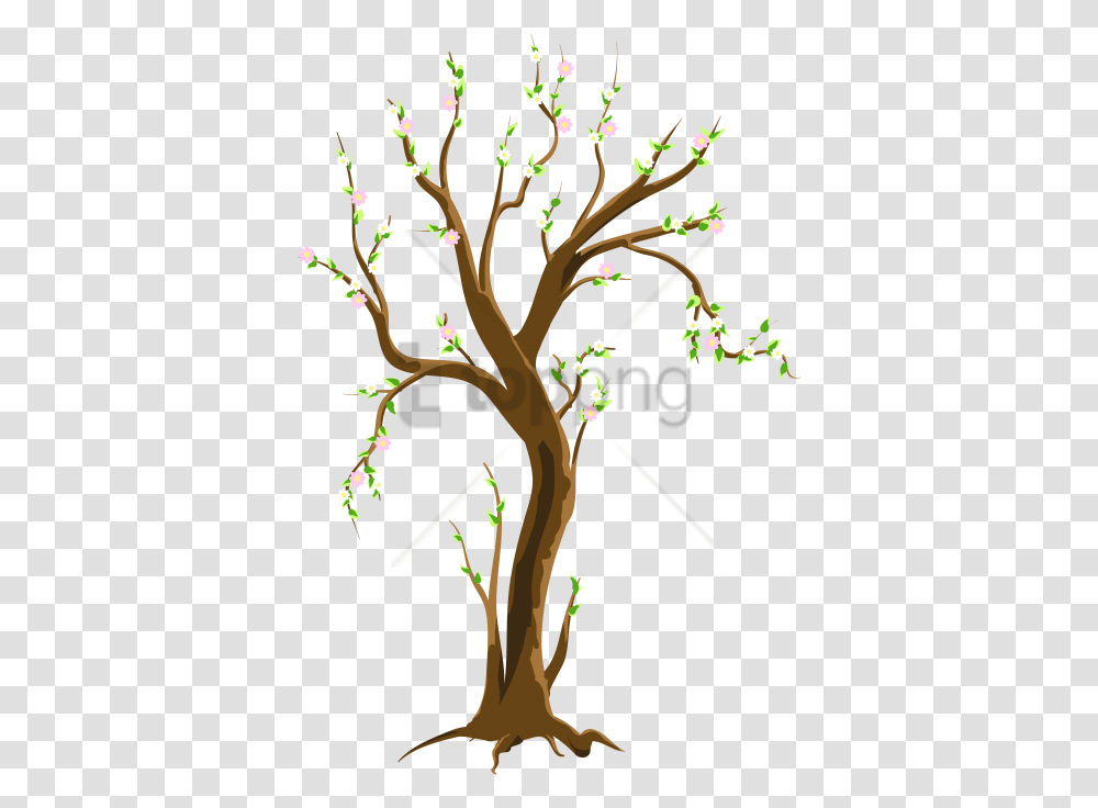 Free Spring Tree Image With Trees In Spring Clipart, Plant, Tree Trunk, Flower, Blossom Transparent Png