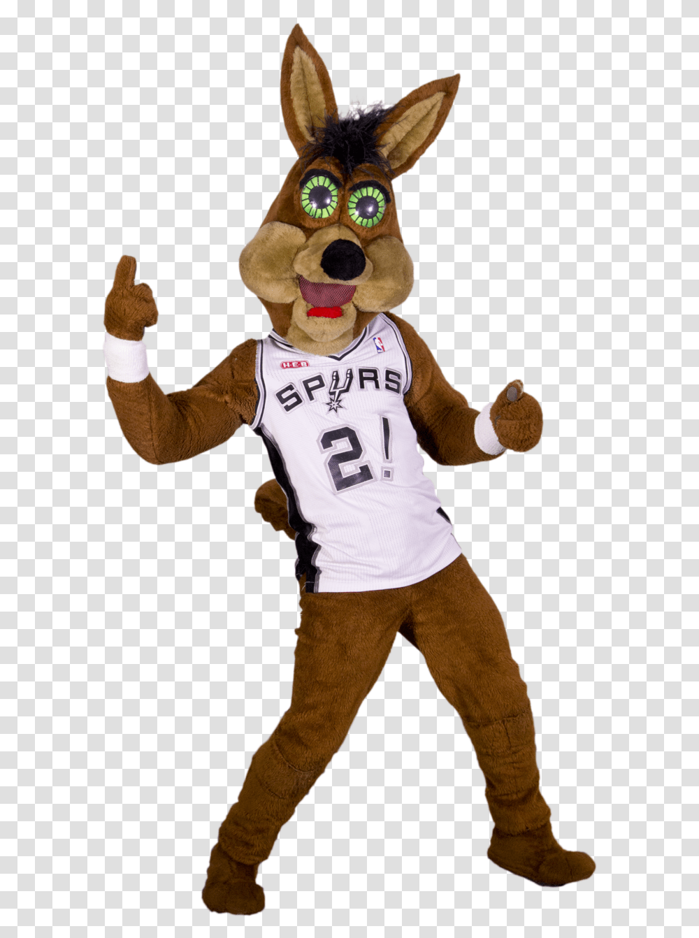 Free Spurs Coyote San Antonio Spurs, Mascot, Person Transparent Png