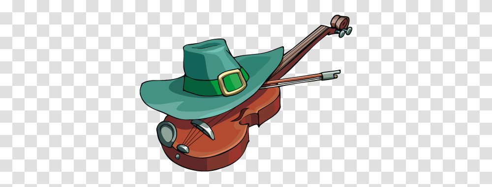 Free St Patricks Day Hat And Violin Clip Art Image From Free Clip, Apparel, Gun, Weapon Transparent Png