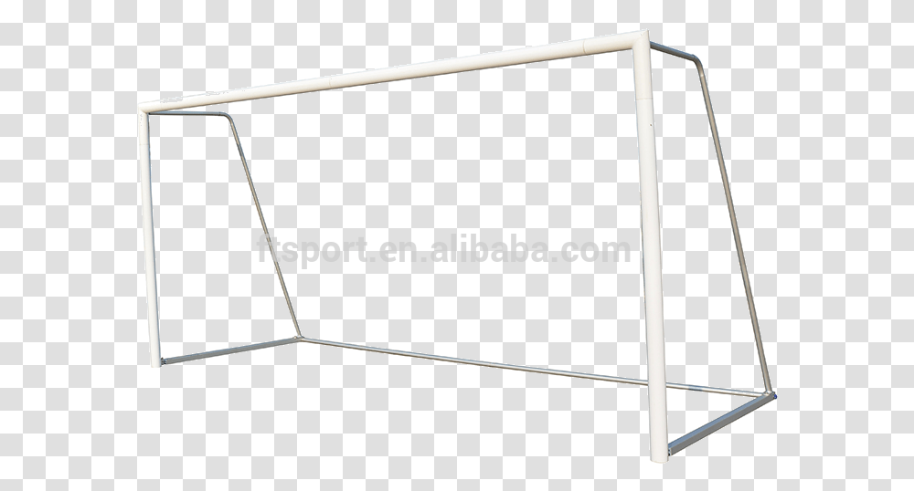 Free Standing All Aluminum Material Futsal Soccer Net, Bow, White Board, Fence Transparent Png