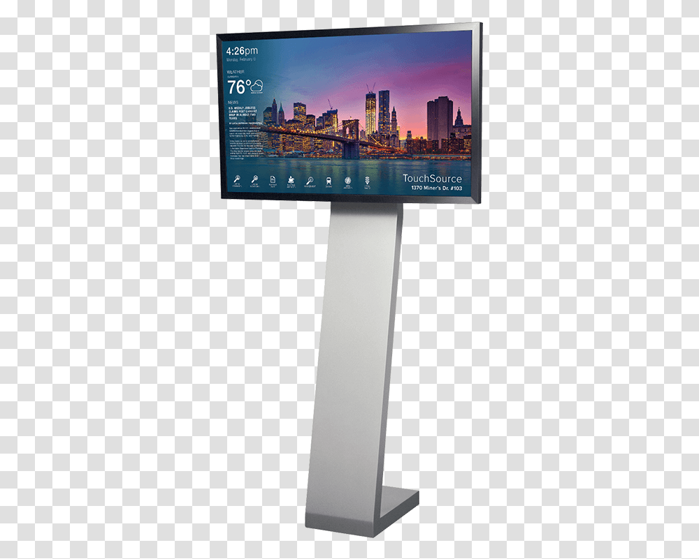 Free Standing Directory Kiosk Billboard, Word, Monitor, Screen, Electronics Transparent Png
