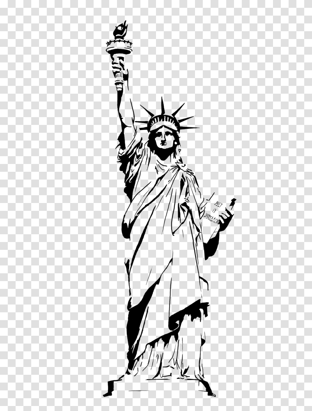 Free Statue Of Liberty Clipart, Gray, World Of Warcraft Transparent Png