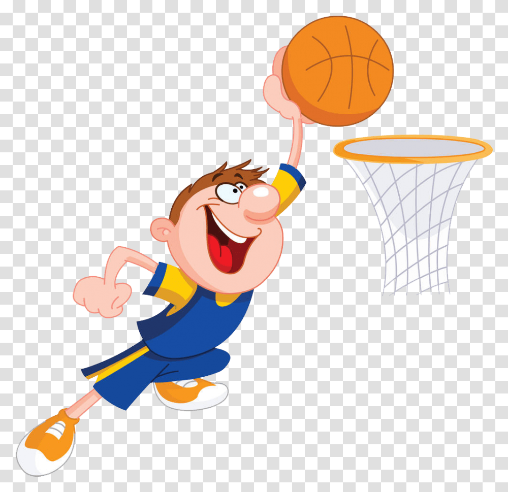 Free Stock Cartoon Slam Dunk Clip Cartoon Basketball Slam Dunk, Juggling, Team Sport, Sports, Sphere Transparent Png
