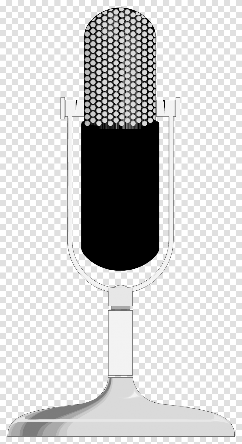 Free Stock Photo Illustration Of A Clipart Microphone Drawing, Lamp, Armor, Security Transparent Png