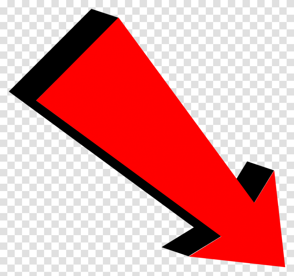 Free Stock Photo Illustration Of A Diagonal Red Arrow Free, Triangle, Cone, Arrowhead Transparent Png