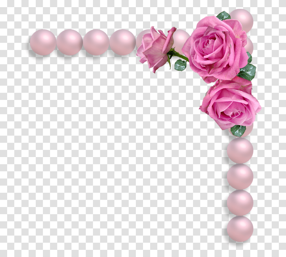 Free String Of Pearls Pink Rose And Pearls, Accessories, Accessory, Jewelry, Plant Transparent Png