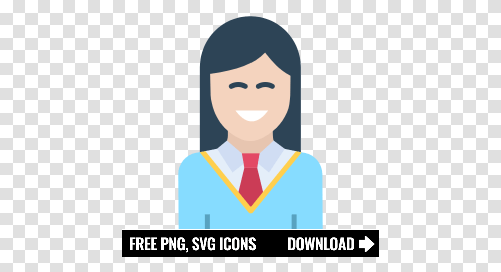 Free Student Girl Icon Symbol Download In Svg Format Youtube Icon Aesthetic, Label, Text, Person, Female Transparent Png
