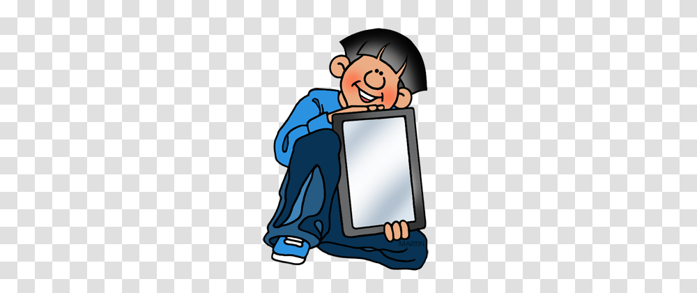Free Students With Tablets Clip Art, Computer, Electronics, Tablet Computer, LCD Screen Transparent Png