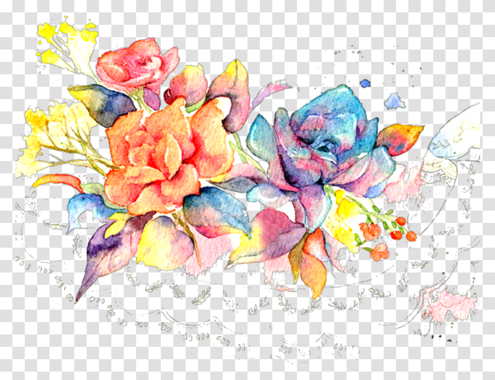 Free Succulents Watercolor, Floral Design, Pattern Transparent Png