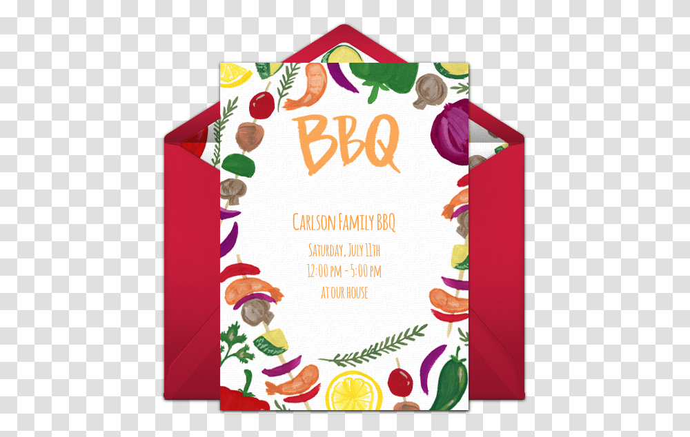 Free Summer Cookout Invitations Greeting Card, Advertisement, Poster, Flyer, Paper Transparent Png
