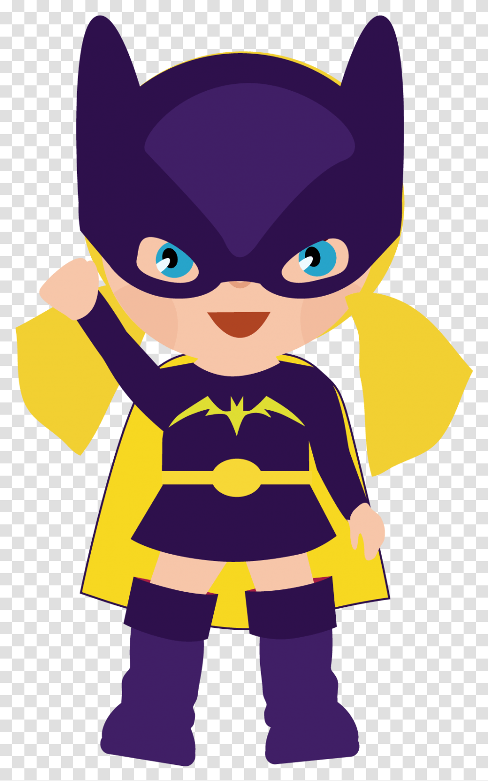 Free Superhero Clipart Batgirl Clipart, Person, Human, Coat Transparent Png