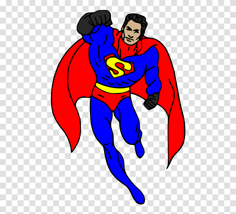 Free Superman Clipart Superhero Clip Art Free And Free, Long Sleeve, Person Transparent Png