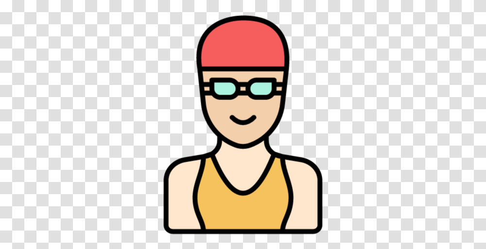 Free Swimmer Woman Icon Symbol Cartoon, Clothing, Sunglasses, Accessories, Person Transparent Png