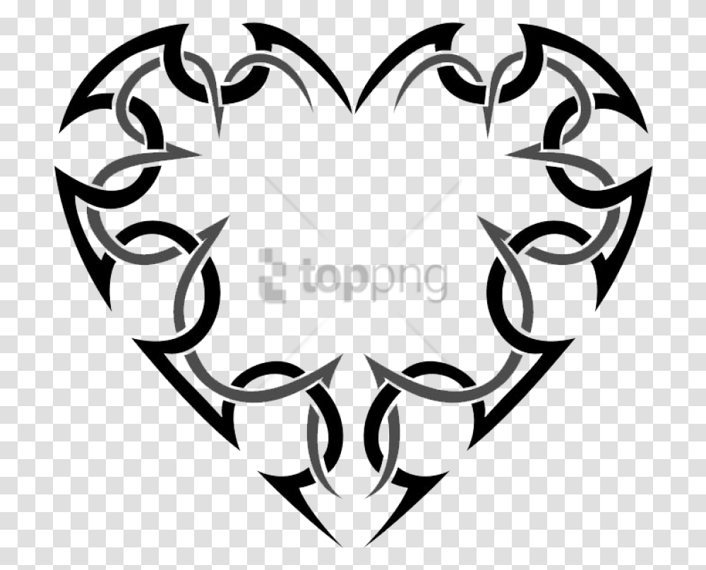 Free Tattoo Heart Image With Background Heart Tattoo, Stencil, Dynamite, Bomb, Weapon Transparent Png