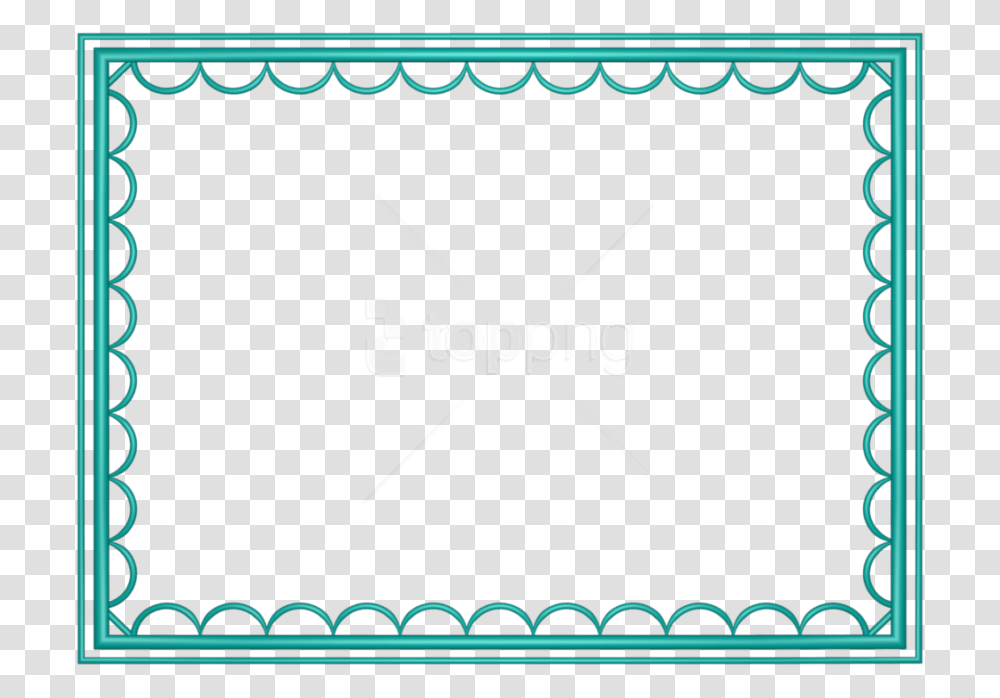 Free Teal Border Frame Borders For Powerpoint, Texture, Envelope, Mail, White Board Transparent Png