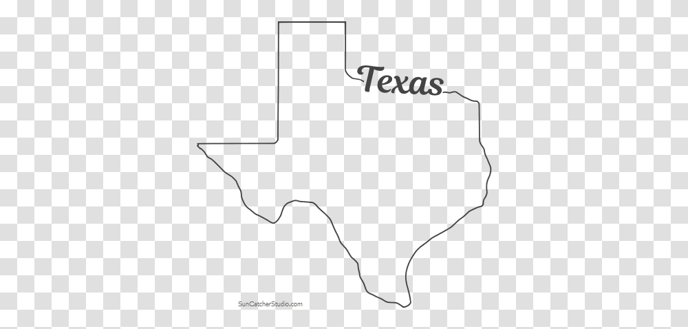 Free Texas Outline With State Name On Border Cricut, Plot, Plan Transparent Png