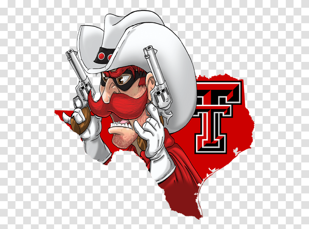Free Texas Tech University Clipart Texas Tech Cartoon Texas Tech Mascot, Helmet, Apparel, Person Transparent Png