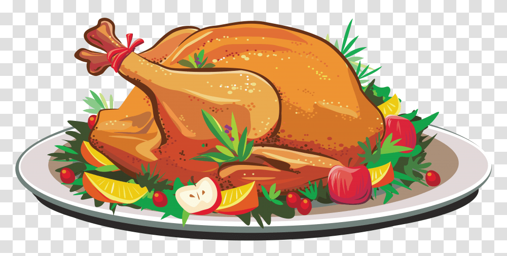 Free Thanksgiving Clipart Image Food Clipart, Dinner, Supper, Meal, Roast Transparent Png