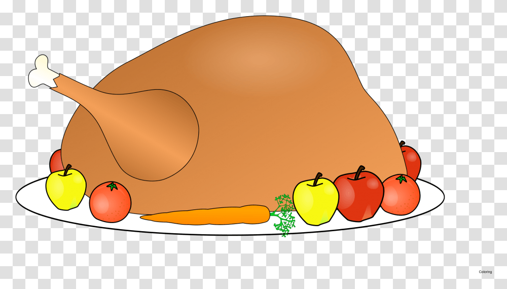 Free Thanksgiving Turkey Clipart Border Thanksgiving Turkey Clipart, Plant, Food, Fruit, Meal Transparent Png