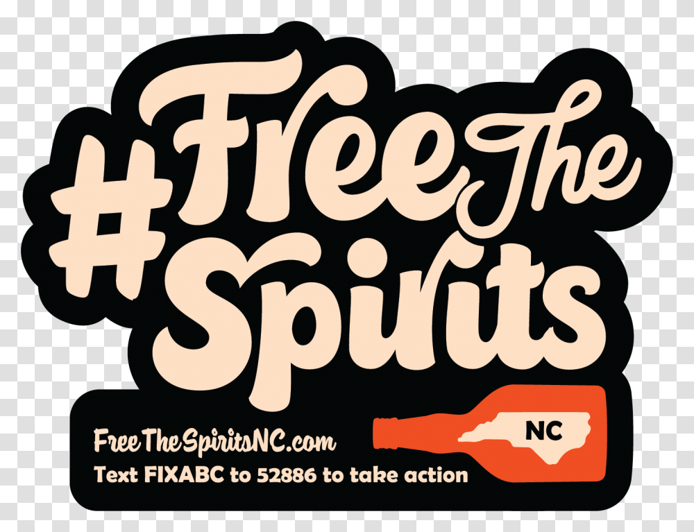 Free The Spirits Nc Calligraphy, Label, Alphabet, Meal Transparent Png