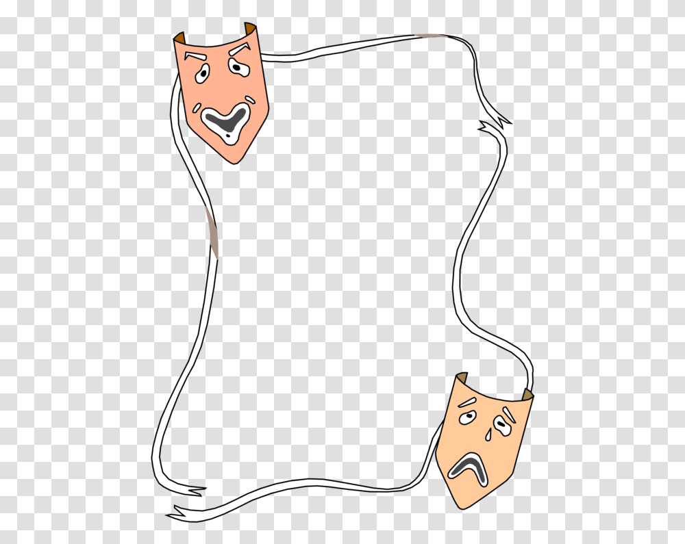 Free Theatre Mask Lineart Clipart Theater Frames, Apparel, Cat, Mammal Transparent Png