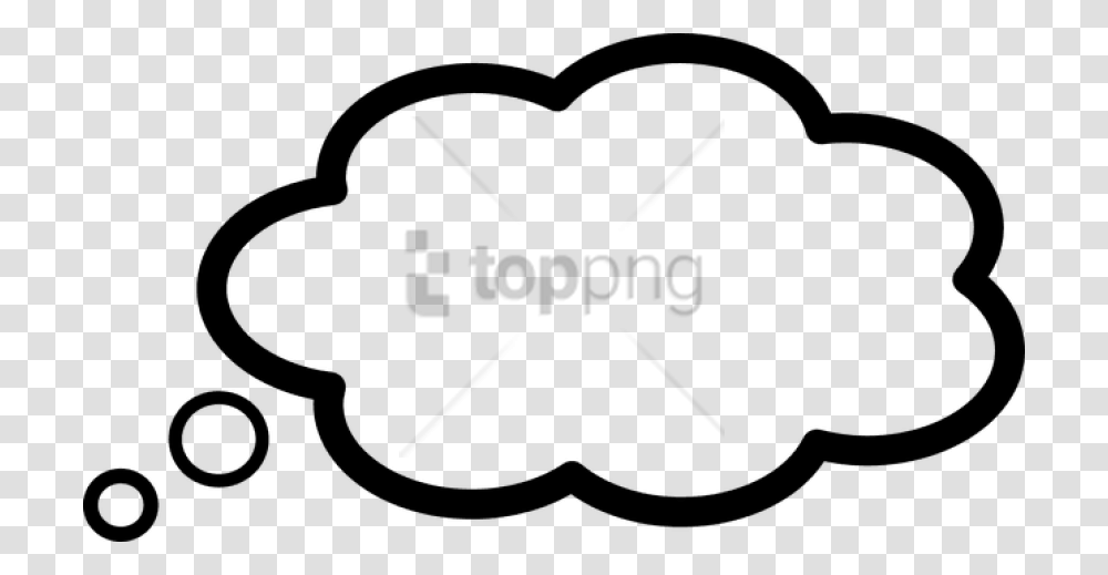 Free Thinking Cloud Image With Think Clipart, Stencil, Heart, Label Transparent Png