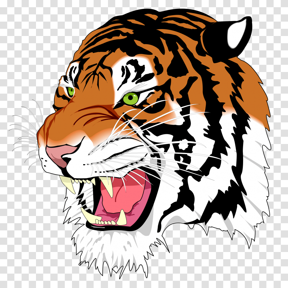 Free Tiger Clipart Free Download Clip Art, Mammal, Animal, Wildlife, Person Transparent Png