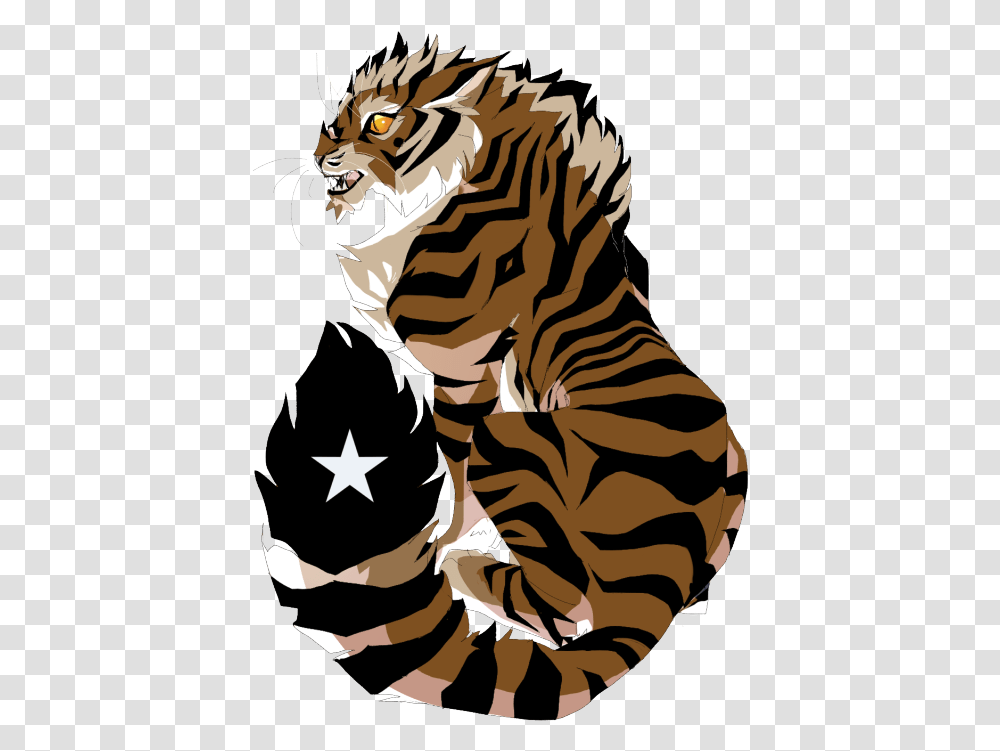 Free Tiger Clipart Illustration, Wildlife, Animal, Mammal, Zebra Transparent Png