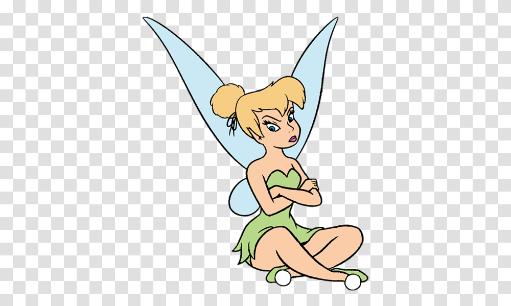 Free Tinkerbell Clipart Tinkerbell Angry Clipart, Person, Kneeling, Female, Girl Transparent Png