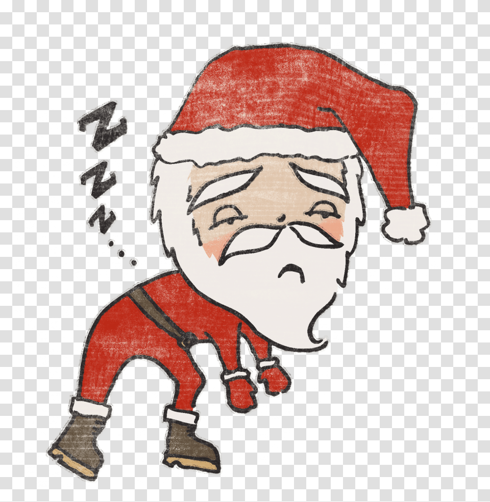 Free Tired Santa Cliparts Download Free Clip Art Santa Tired, Person, Drawing, Face, Doodle Transparent Png