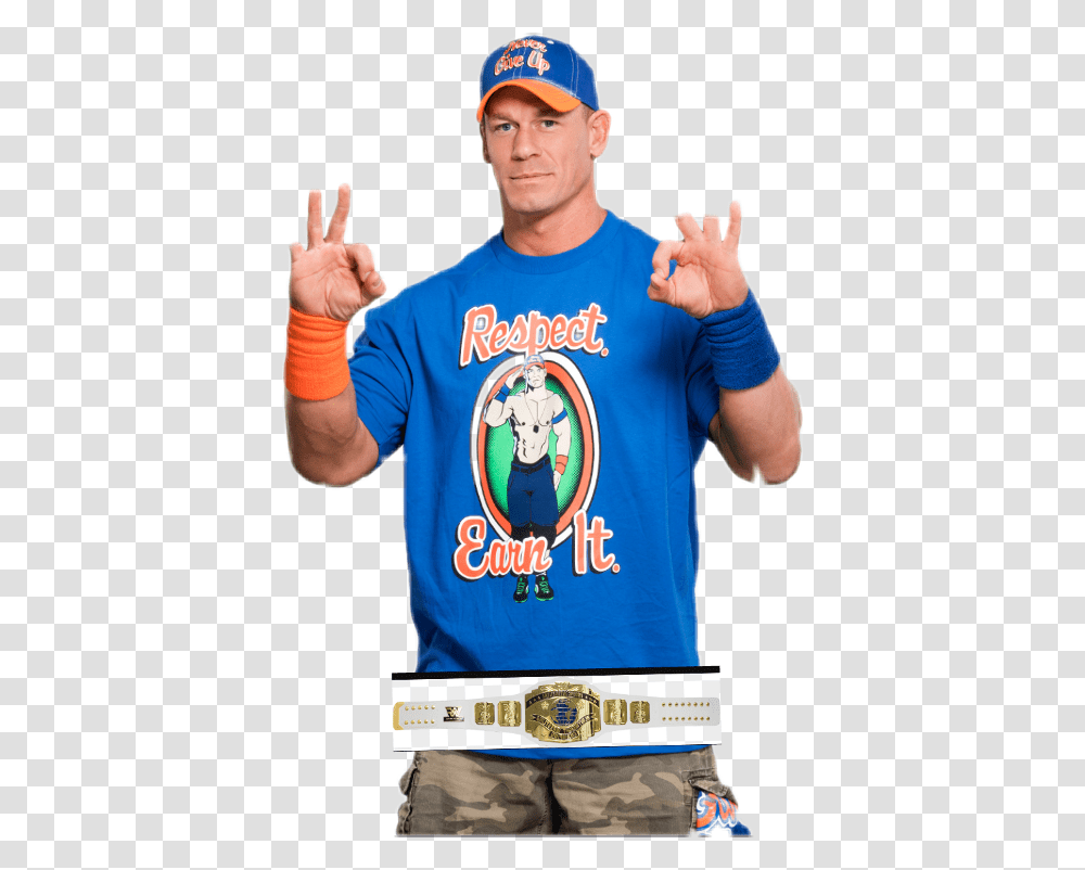 Free To Edit Wwe John Cena, Person, Finger, T-Shirt Transparent Png