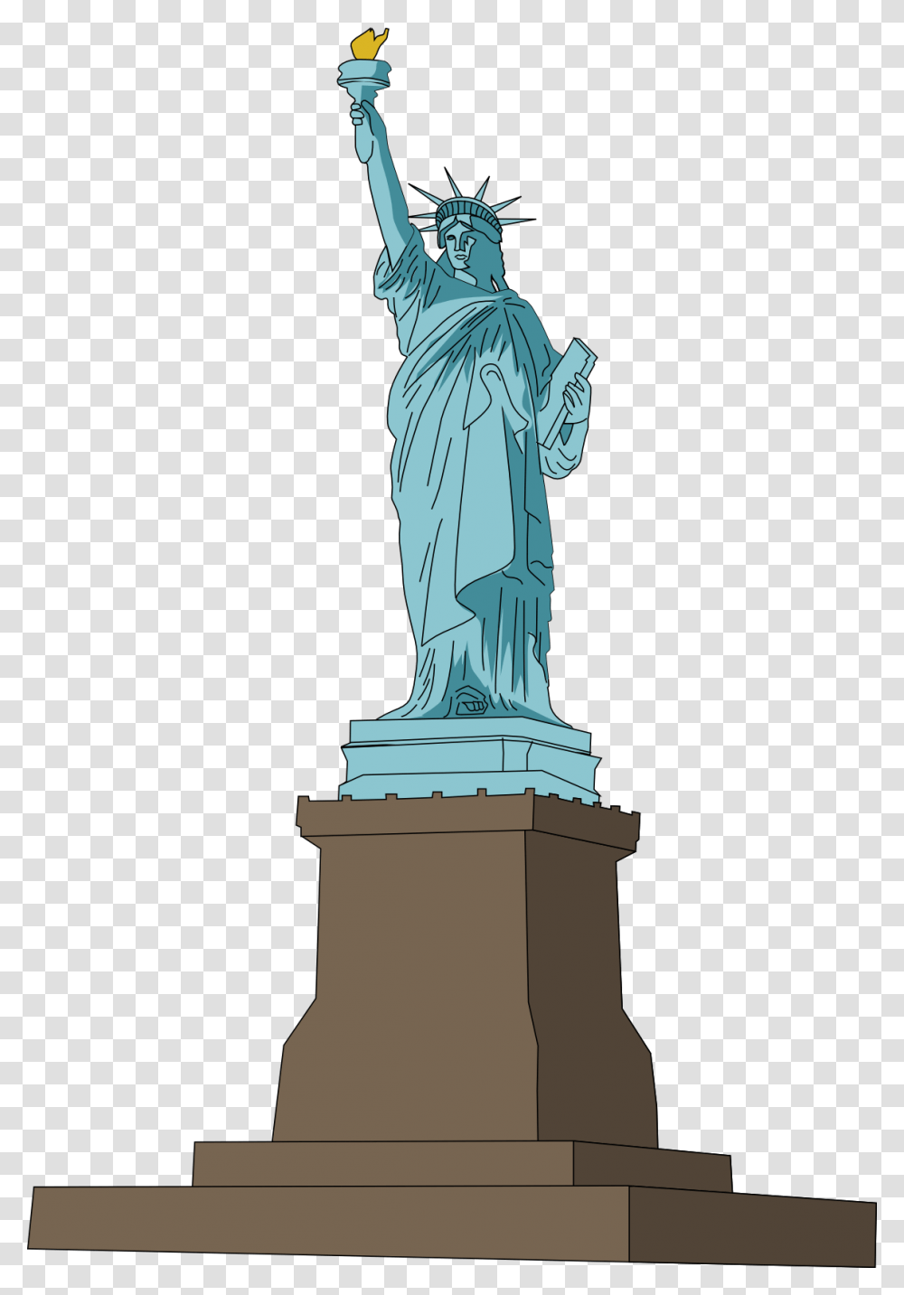 Free To Use Amp Public Domain Monuments Clip Art Statue Of Liberty, Sculpture, Person, Human, Archaeology Transparent Png