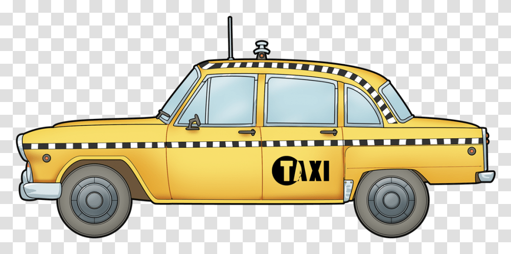 Free To Use Ampamp Public Domain Taxi Clip Art Yellow Cab Clip Art, Car, Vehicle, Transportation, Automobile Transparent Png