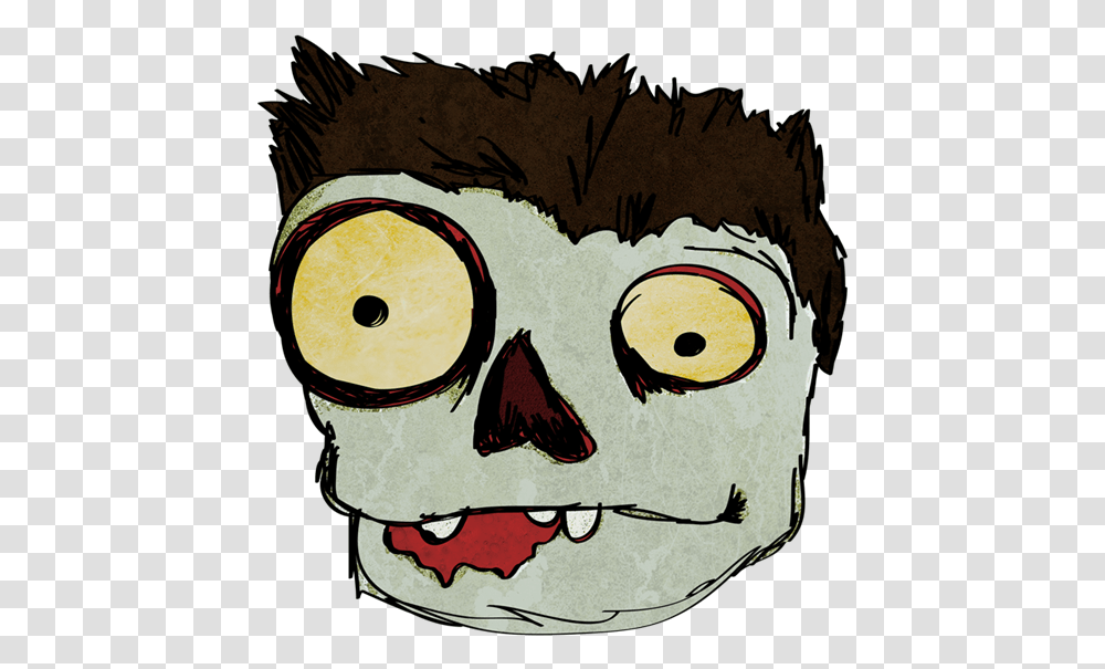 Free To Use Public Domain Halloween Clip Art Cartoon Zombie Face, Label, Modern Art, Painting Transparent Png