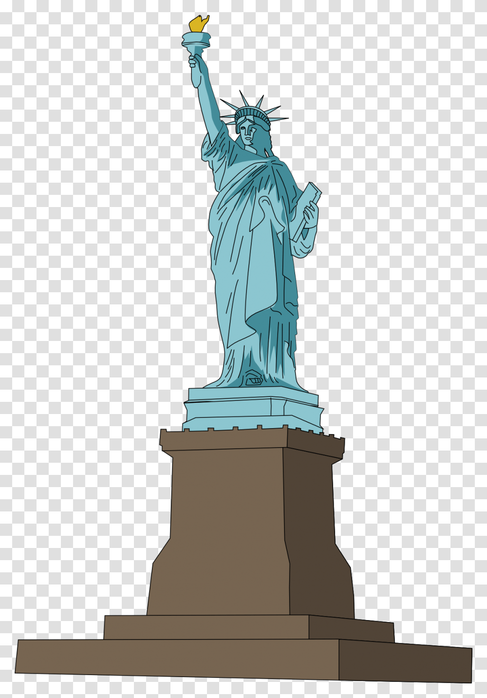 Free To Use Public Domain Monuments Clip Art Statue Of Liberty, Sculpture, Person, Human Transparent Png