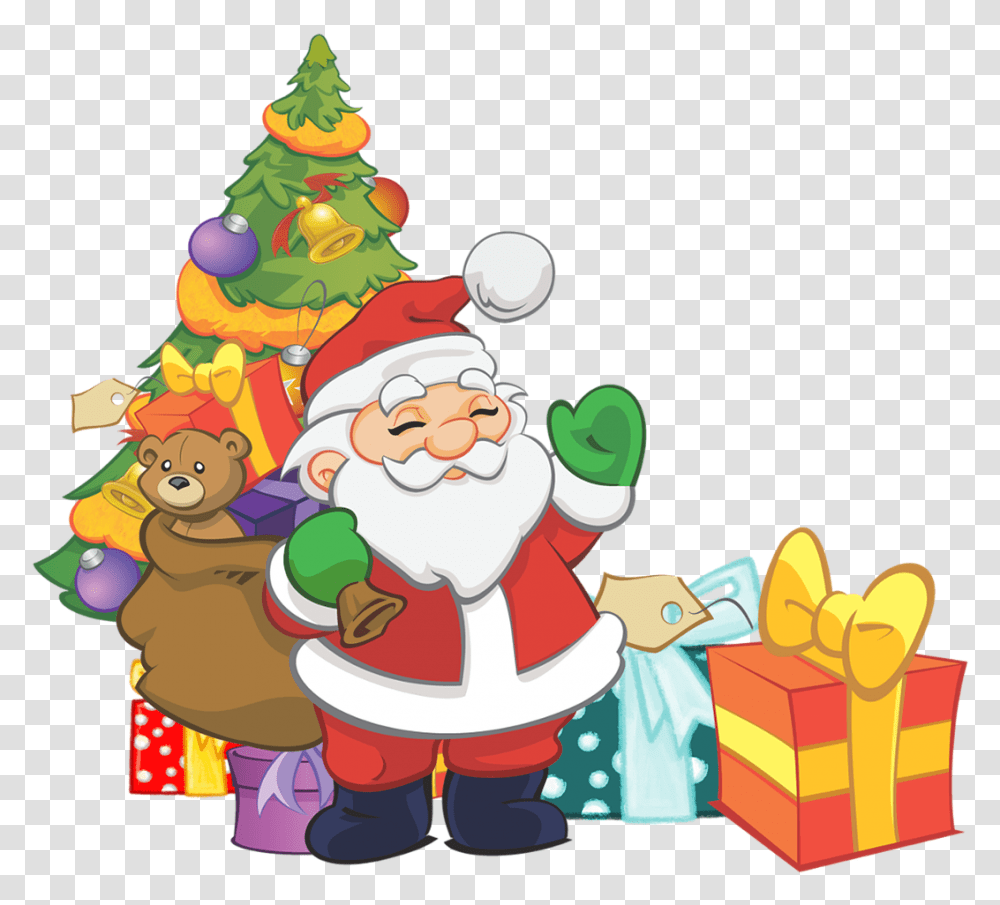 Free To Use Public Domain Santa Claus Clip Art Santa Cliparts, Tree, Plant, Elf, Christmas Tree Transparent Png