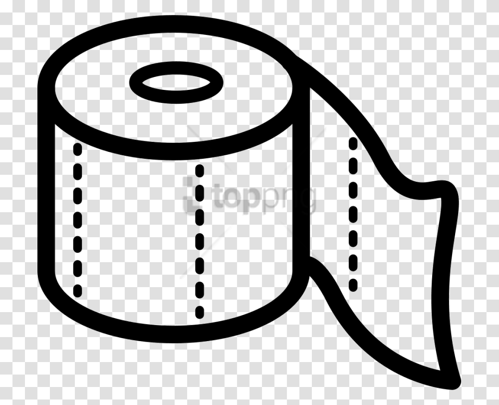Free Toilet Paper Outline Image With Clipart Toilet Paper, Towel, Paper Towel, Tissue, Stencil Transparent Png