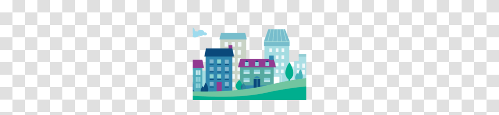 Free Town Free Download Vector Clipart, Building, Urban, Neighborhood, City Transparent Png