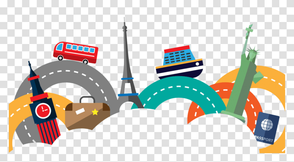 Free Travel Picture Vector Clipart, Transportation, Vehicle, Outdoors, Nature Transparent Png