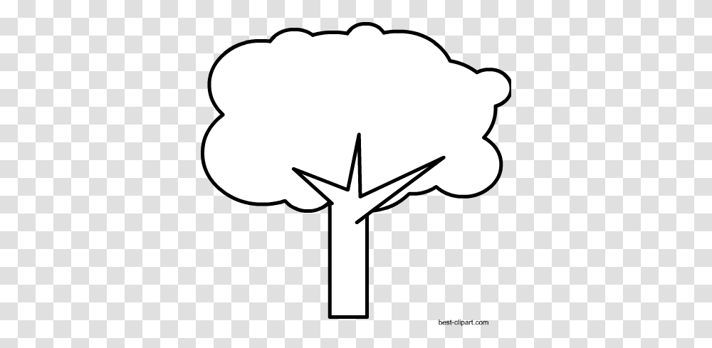 Free Tree Clip Art Images In Format Illustration, Stencil, Cross, Symbol, Silhouette Transparent Png