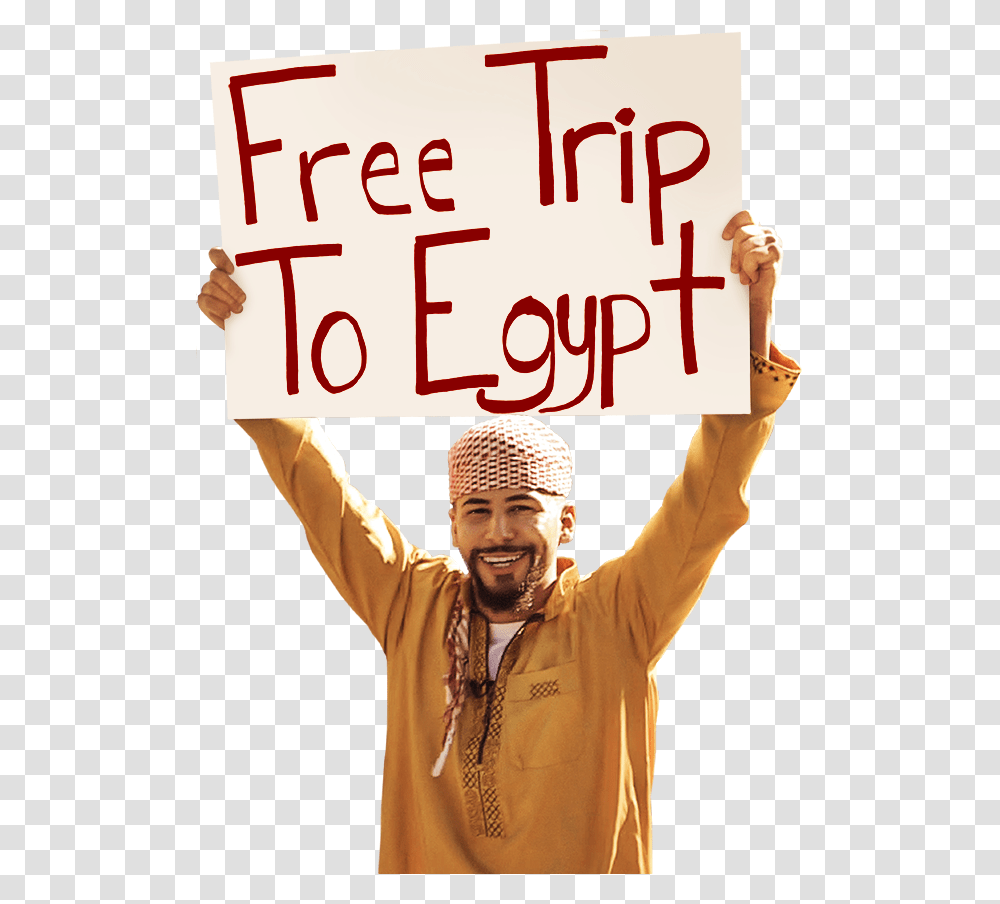 Free Trip To Egypt Movie, Person, Face, Word Transparent Png