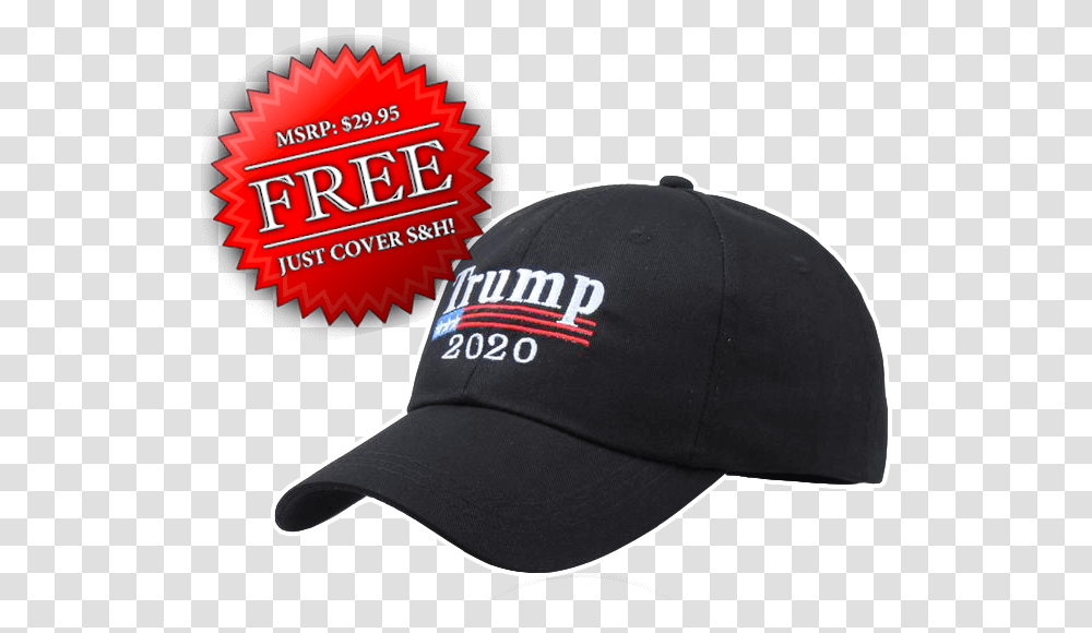 Free Trump Hat Black Baseball Cap, Apparel Transparent Png