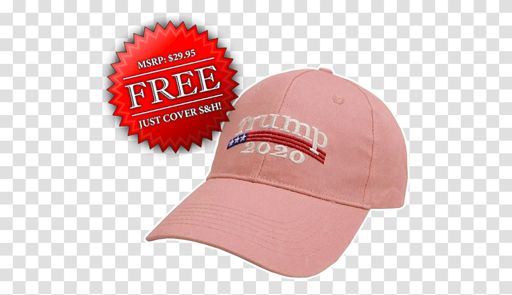 Free Trump Hat Pink Baseball Cap, Apparel Transparent Png