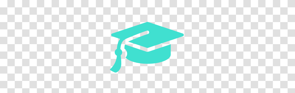 Free Turquoise Graduation Cap Icon, Student Transparent Png