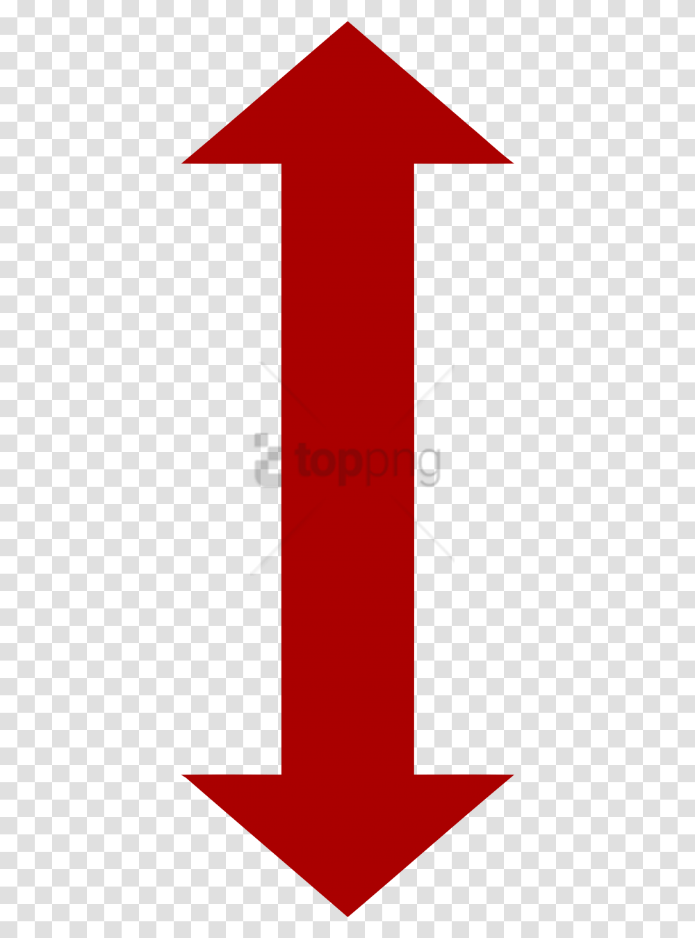 Free Two Way Red Arrow Image With Both Side Arrow Symbol, Weapon, Bomb, Cross Transparent Png