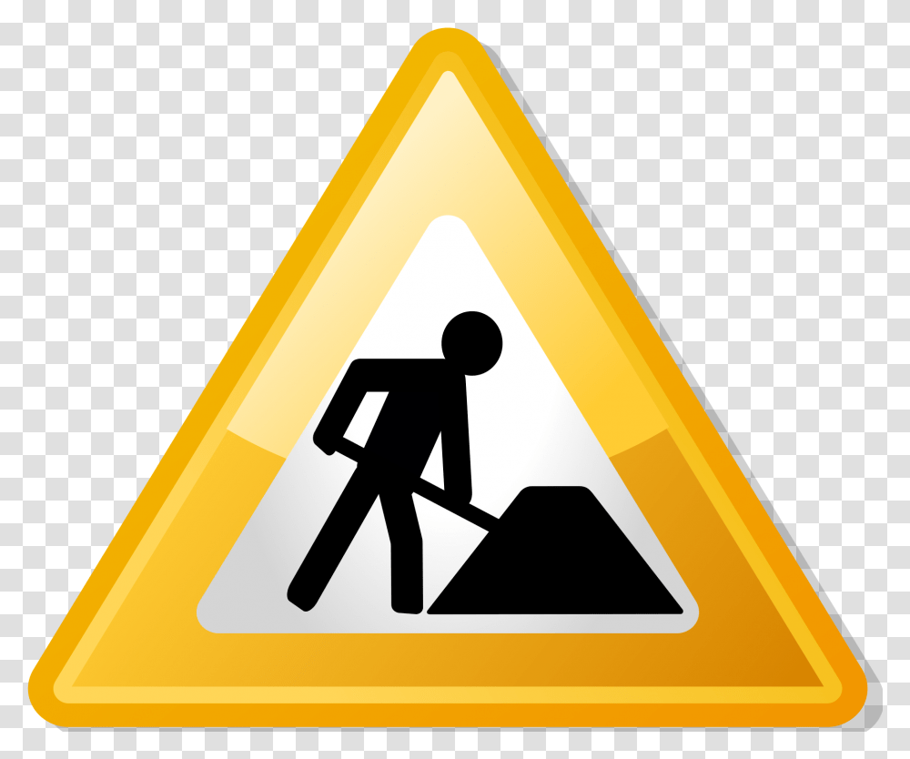 Free Under Construction Icon, Sign, Road Sign, Triangle Transparent Png