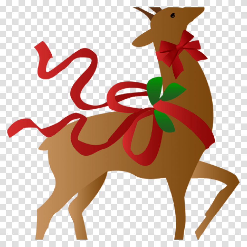 Free Vector And Clip Reindeer Christmas, Animal, Mammal, Wildlife, Horse Transparent Png