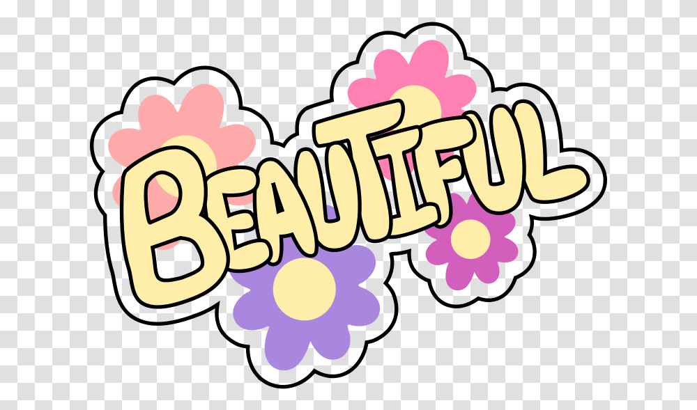 Free Vector Beautiful Beautiful Clipart, Label, Outdoors Transparent Png